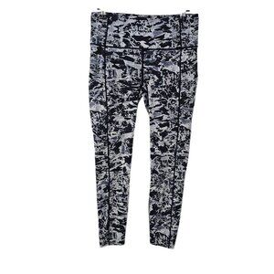 Lululemon Fast & Free 7/8 Tight, 25" Luxtreme, Reflective, Athletic, Size 8